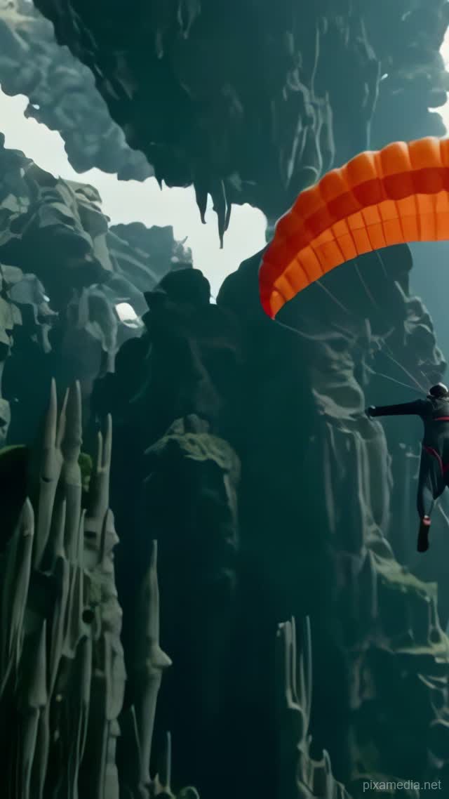 Orange Canopy in Limestone Dark - Action & Stunts AI stock